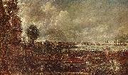 John Constable Blick auf die Waterloo-Brucke von Whitehall Stairs, 18. Juni 1817 oil painting